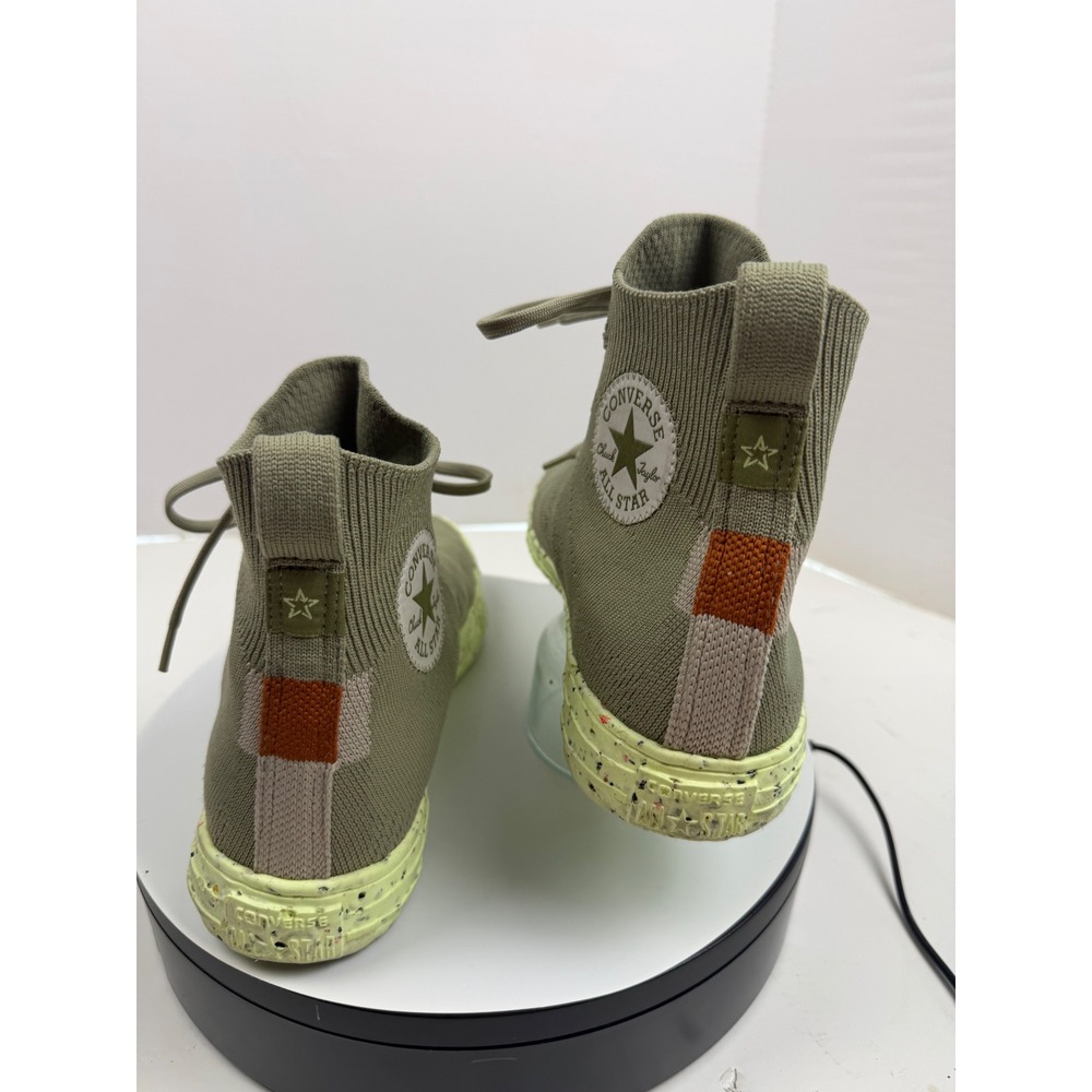 Converse Chuck Taylor All Star Crater Knit Olive Green Mens 8.5 W10.5 High Ankle - Picture 5 of 16